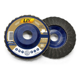 Kit 2 Discos Lixa Flap Lix Refratário 4.1/2''x7/8'' Grão 60