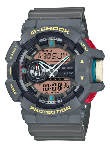 Reloj Casio G-shock: Ga-400pc-8acr Correa Gris