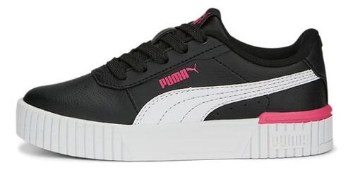 Tenis Puma Carina 2.0 Negro Rosa Jr Mujer 386185-08