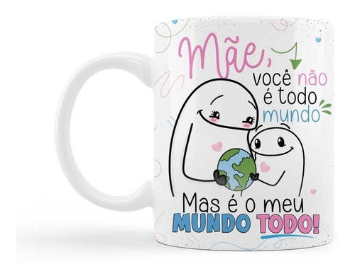 Xicara Com Frase Fofinha Presente  Dia Das Mães Envio Rapido