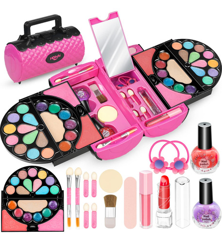 Hollyhi Juego De 56 Piezas De Maquillaje Para Ninos Reales P