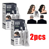 2 Unidades De Tintura De Cabelo Vegetal De 80 Ml Com Pente,