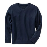 Pullover Azul Colegial Escote V T. 6 Al 16 Casa Tutim