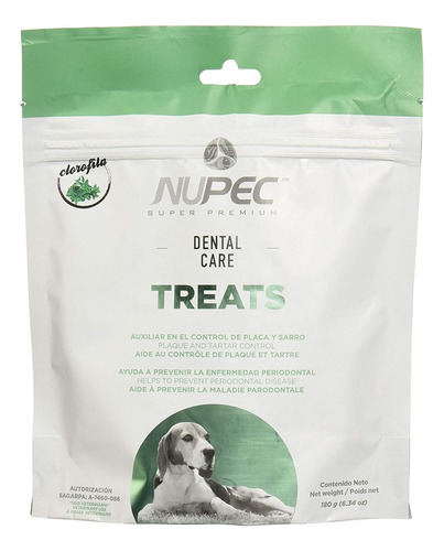 Premios Nupec Dental Care Treats 180g, Cuidado Dental Perros