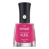 Esmalte Diamond Gel Pitaya Rosa Manicure Risque 9,5ml