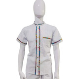 Camisa/guayabera  Coralillo Artesanal Manga Corta.