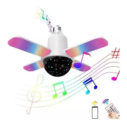 Ampolleta Parlante Bluetooth Bola Disco Led Rgb Con Control