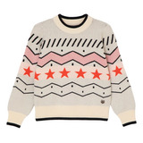 Sweater Jacquard Niña Wanama Kids Phebee Media Polera