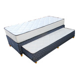 Multiflex Dual Divan Sommier Cama 1 1/2 Plaza 90x200 Color Blanco