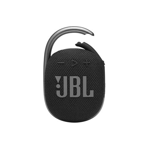 Bocina Jbl Clip 4 Portátil Con Bluetooth Impermeable Y Negra