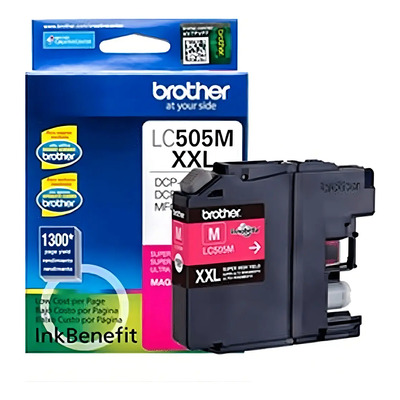 Tinta Brother Lc-505m Para 1300 Xxl Paginas Magenta