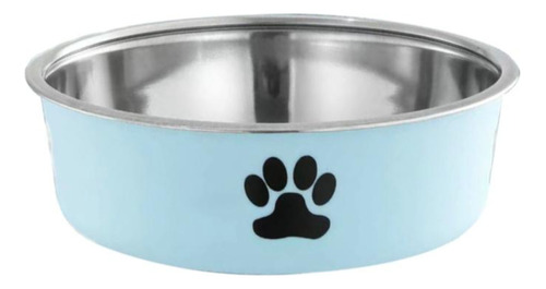 Plato Recipiente Acero Inoxidable 14 Cm Colores Perros Gatos