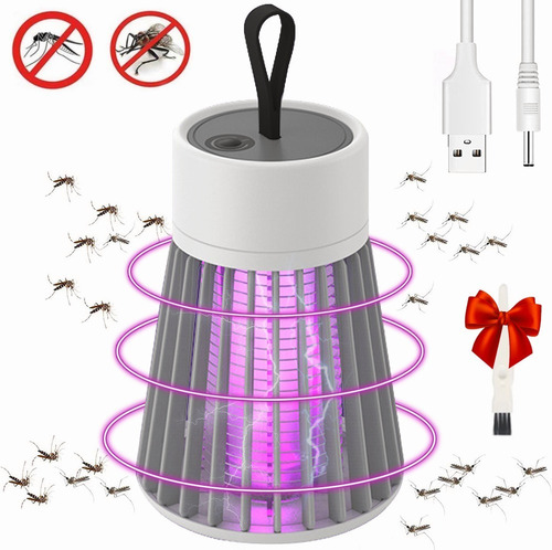 Lámpara Para Matar Mosquitos Portátil Usb Recargable Uv