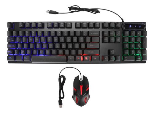 Combo De Teclado Y Ratón Para Juegos 104 Teclas Con Cable