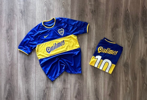 Camiseta Retro De Boca Juniors Quilmes Azul Román 