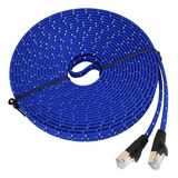 Cable De Red Lan Plano Con Blindaje De Parche Cat7 Rj45 De 1