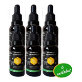 Extrato De Própólis Verde Puro De Abelha 30ml Gotas 6 Unid