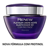 Renew Platinum Noite Elasticidade 55+ Creme Facial Avon 50g