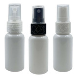 Botella Plastico Blanco 30 Ml Con Atomizador Rociador X 12