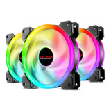 Pack 5  Ventiladores Coolmoon Rgb 120mm