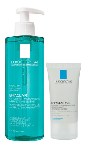 La Roche Posay Gel Micro Exfoliante X 400ml+effaclar Mat 