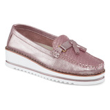 Mocasines Lupyta Oro Rosa Para Mujer Croydon