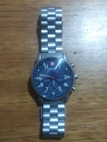 Reloj Wenger Suizo Cronómetro Sumergible 100m 