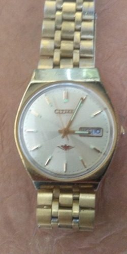 Relógio Citzen Automático Dourado Original Grande Funcionand