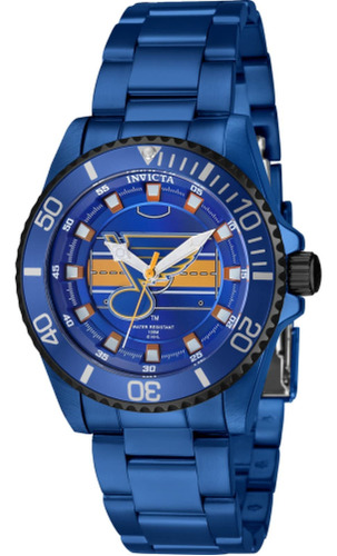 Reloj Invicta Nhl St. Louis Blues Quartz Para Mujer 42228