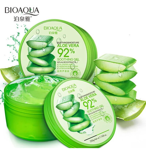 Gel Natural De Aloe Vera Bioaqua, Reparador Solar Suave En F