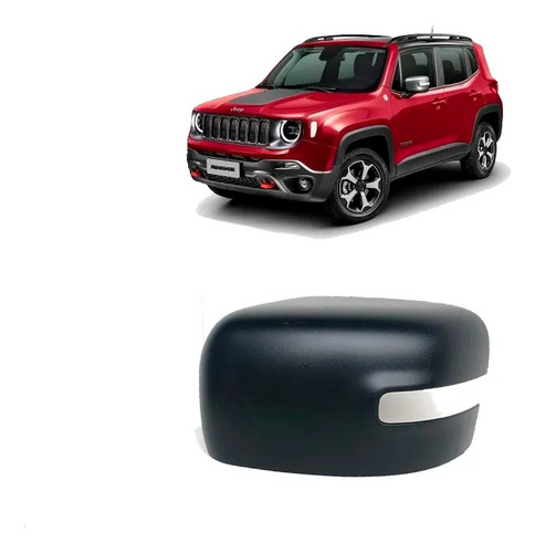 Capa Retrovisor Jeep Renegade 2015 À 2021 Original Preto