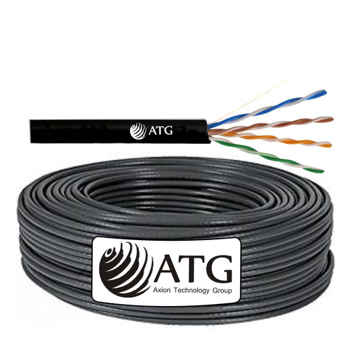 Cable Utp 100% Cobre Atg Cat5e Exterior Redes Cctv 100mts