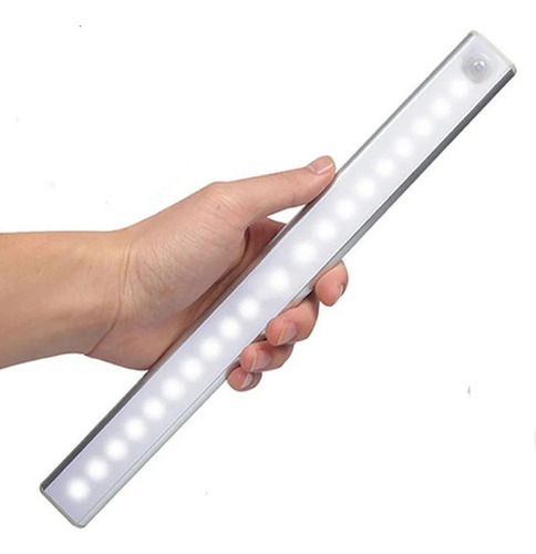 Barra Led Recargable  Con Sensor De Movimiento Luz Blanca 