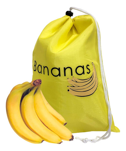 2 Pack Banana Bags - Bolsa Con Cordón Para Fruta Fresca Hast