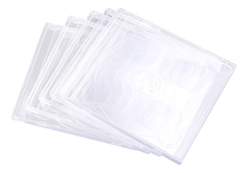 Clear Jewel Cases Cd Disc Square, 5 Unidades