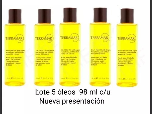 Lote 5 Óleos Argán 3 En 1 Terramar  + Regalo!!