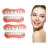 2×set De Prótesis Profesionales Silicona Brillante Dentes B