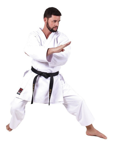 Kimono Karate K10 Linha Premium + Chaveiro Mini Kimoninho