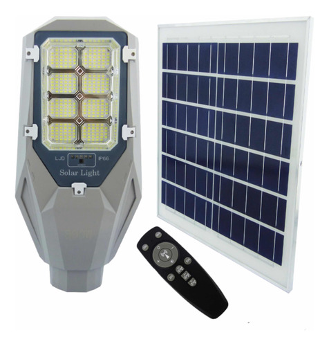 Foco Solar De 800 W C/ Brazo, 256 Led, 8 Placas En Aluminio