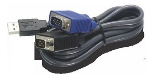 Cabo Trendnet Kvm Tk-cu10 3.0mts Vga E Usb 2 Em 1 Switch Kvm