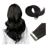 Spikfn Extensiones De Cabello Humano Con Cinta Color Negro A