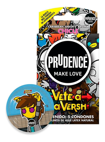 5 Condones Prudence Con Sabor Y Aroma Chicle Vete A La Versh