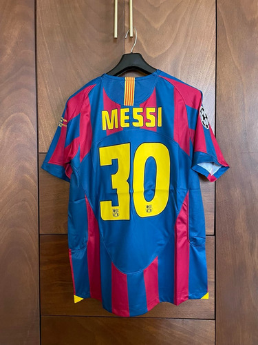 Jersey Playera Futbol Retro Barcelona Messi Ronaldinho 05/06