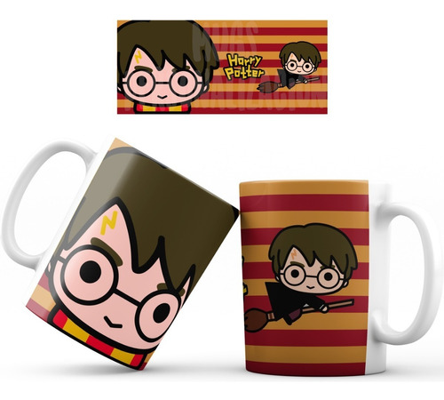 Mug Pocillo Harry Potter Chibi Ref005