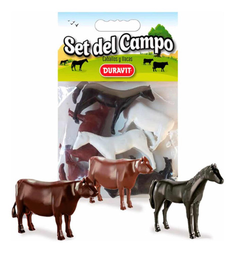 Set De Campo Caballos Y Vacas En Bolsa