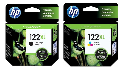 Combo 2 Cartucho Tinta Hp 122xl Negro Ch563hl Color Ch564hl