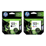 Combo 2 Cartucho Tinta Hp 122xl Negro Ch563hl Color Ch564hl