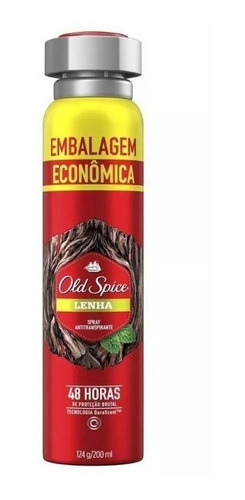12 Desodorante Old Spice Lenha 200ml 124g