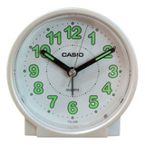 Reloj De Mesa  Despertador  Analógico Casio Tq-228  -  Branco 