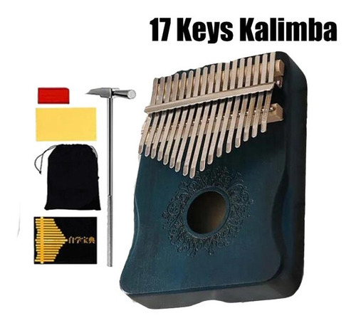 Kalimba Instrument Chile - Piano Para Pulgar De 17 Teclas
